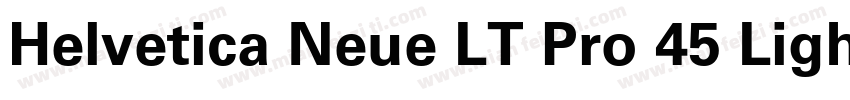 Helvetica Neue LT Pro 45 Light字体转换